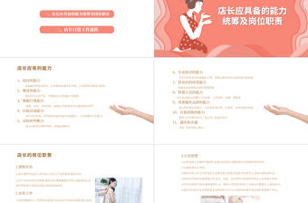 2022美容院店長日常管理大綱PPT簡約商務美容院店長日常管理大綱培訓課件模板