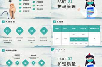 2022護士長述職報告PPT創意清新完整框架述職專用PPT