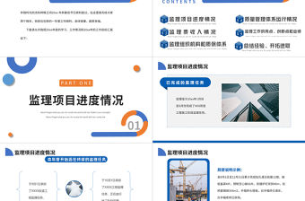 2022監理述職報告PPT簡約商務風監理工作匯報工作述職報告課件模板