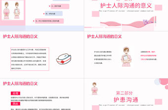 2022護士禮儀與溝通培訓技巧PPT創意簡約風護士技巧培訓通用PPT