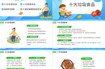 2022合理營養健康一生PPT卡通風中國學生營養日主題班會課件模板