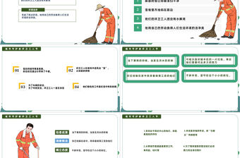 2022環(huán)衛(wèi)工人節(jié)日PPT卡通風(fēng)低碳生活節(jié)約地球資源創(chuàng)造精神家園專題黨課課件模板