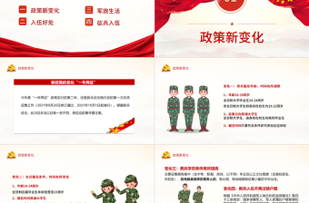 2022參軍報(bào)國(guó)無(wú)上光榮PPT紅色黨政風(fēng)征兵宣傳知識(shí)講座專題課件模板