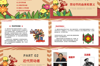 2022致敬勞動(dòng)者PPT紅色復(fù)古風(fēng)五一勞動(dòng)節(jié)活動(dòng)主題八會(huì)課件模板