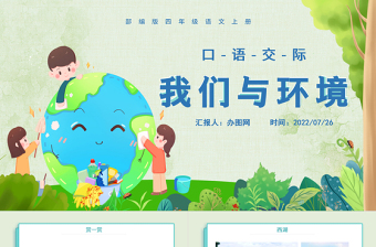 2022我們與環(huán)境PPT口語(yǔ)交際小學(xué)四年級(jí)語(yǔ)文上冊(cè)部編人教版教學(xué)課件