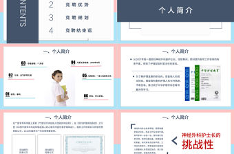 2022神經外科護士長競聘PPT商務創意競聘必備PPT