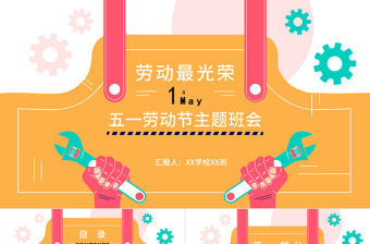 2022勞動(dòng)最光榮PPT創(chuàng)意卡通風(fēng)五一勞動(dòng)節(jié)節(jié)日介紹課件模板