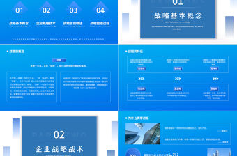 2022謀戰略贏未來PPT藍色商務風我也戰略管理中高層領導培訓教材