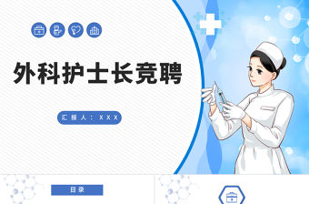 2022外科護士長競聘PPT創意簡約競聘專用PPT