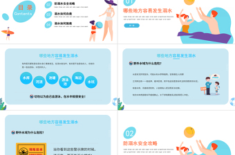 2022生命無價預(yù)防溺水PPT卡通風(fēng)中小學(xué)生防溺水安全教育主題班會課件模板