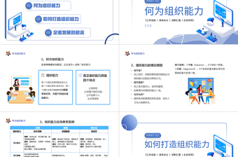 2022提升組織能力PPT插畫風企業(yè)組織管理能力培訓課件模板