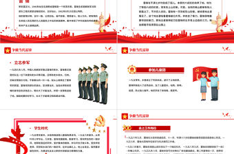 爭做當代雷鋒PPT紅色黨政風繼承優良傳統爭做時代先鋒專題黨課課件模板下載