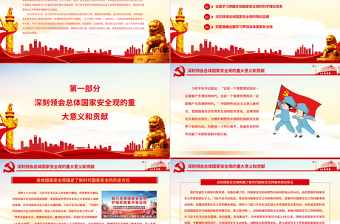 牢固樹立和踐行總體國家安全觀譜寫新時代國家安全新篇章PPT深入學(xué)習(xí)總體國家安全觀專題黨課課件模板