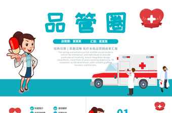 2022品管圈PPT創(chuàng)意清新醫(yī)療系統(tǒng)品管圈成果匯報(bào)專用PPT