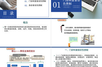 2022醫院首診負責制度PPT個性清新商務風醫療相關PPT模板