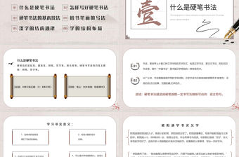 2022小學(xué)硬筆書法課程PPT淡雅中國(guó)風(fēng)小學(xué)硬筆書法課程介紹課件模板