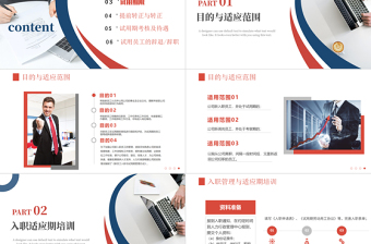 2022新員工入職與試用期管理辦法PPT簡約風(fēng)企業(yè)新員工入職培訓(xùn)課件模板