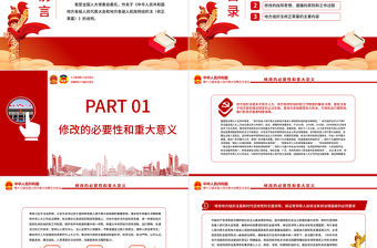 關于《中華人民共和國地方各級人民代表大會和地方各級人民政府組織法（修正草案）》的說明PPT專題課件模板