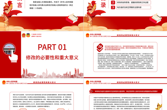 關(guān)于《中華人民共和國地方各級人民代表大會和地方各級人民政府組織法（修正草案）》的說明PPT專題課件模板
