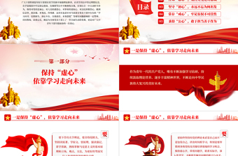 爭做五心好干部樹立黨員好形象PPT紅色黨政風2022機關事業(yè)單位黨日活動黨課課件模板