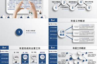2018框架完整微立體工作總結(jié)計劃ppt