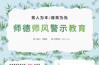 2022師德師風(fēng)PPT精美溫馨育人為本德育為先做四有好老師教師職業(yè)道德課堂課件
