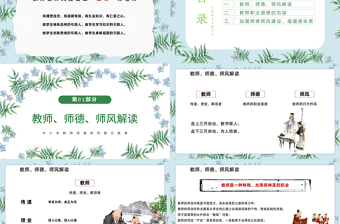 2022師德師風(fēng)PPT精美溫馨育人為本德育為先做四有好老師教師職業(yè)道德課堂課件