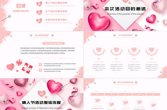 浪漫情人節活動策劃方案PPT模板