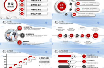 2021年終總結(jié)工作計(jì)劃PPT紅色大氣模板