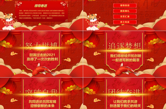 2022?；⑸陼?huì)PPT中國(guó)風(fēng)虎年喜慶燈籠企業(yè)迎新晚會(huì)員工頒獎(jiǎng)典禮模板