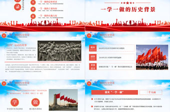 2021一學一做PPT紅色學而信學而用學而行堅定不移維護黨的領導地位共青團黨課課件下載