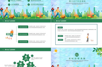 文明養犬共建和諧社區遵守社會公德綠色愛護環境PPT模板