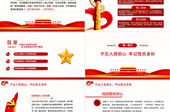 中國共產黨建黨100周年一生不變的名字共產黨員ppt模板