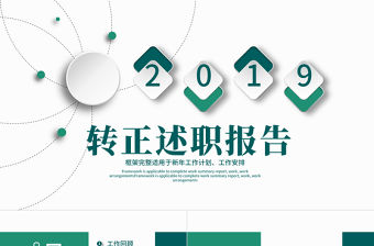 微粒體轉正述職報告PPT模板