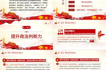 2021增強(qiáng)政治意識(shí)把握政治大局提高政治判斷力、領(lǐng)悟力和執(zhí)行力PPT