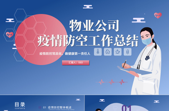 簡(jiǎn)約物業(yè)疫情防控工作總結(jié)ppt