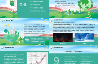 2021讀懂碳中和PPT環保節能碳中和知識科普宣傳PPT模板