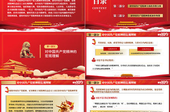 紅的簡約大氣重溫百年史鑄就忠誠魂慶祝共產黨成立一百周年PPT