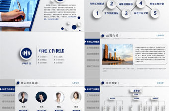 2018年終工作總結新年計劃動態PPT