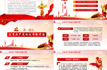 紅色大氣簡約黨政風(fēng)熱烈慶祝中國共產(chǎn)黨成立一百周年ppt