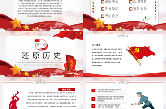 2021紀(jì)念盧溝橋事變PPT學(xué)習(xí)黨史專題黨課課件模板