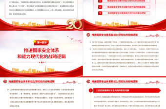 2023新時代推進國家安全體系和能力現代化的三重邏輯PPT大氣精美風深入學習宣傳貫徹黨的二十大精神專題黨課課件模板