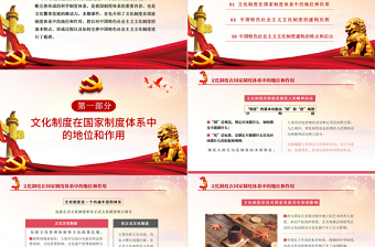 2021中國特色社會主義文化制度的建構(gòu)歷程和啟示PPT黨和人民在長期實踐探索中不斷完善形成的科學制度體系黨課課件下載