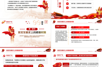 黨政黨建黨課100周年七一黨課光輝歷程PPT動態(tài)模板黨政黨