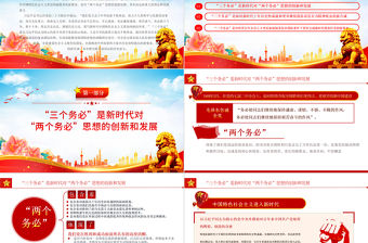 2022深刻認識和把握“三個務必”的重大歷史意義PPT大氣風黨員干部學習解讀黨的二十大報告精神專題黨建黨課課件模板