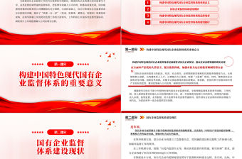 2022構(gòu)建中國特色現(xiàn)代國有企業(yè)監(jiān)督體系的研究PPT紅色精美風(fēng)黨員干部學(xué)習(xí)教育專題黨課黨建課件