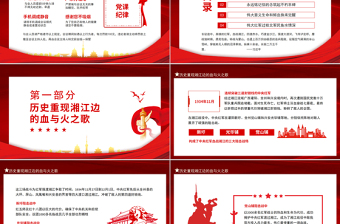 2021湘江戰(zhàn)役氣壯山河的英雄史詩PPT紅色大氣風(fēng)慶祝建黨100周年專題黨史學(xué)習(xí)教育專題輔導(dǎo)黨課PPT模板