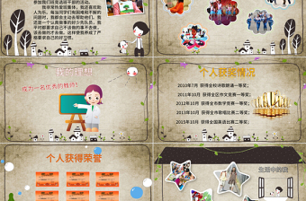小學(xué)生自我介紹班干部競(jìng)選PPT模板