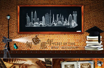 懷舊同學會開場電子相冊PPT模板下載