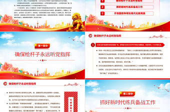 2022為如期實(shí)現(xiàn)建軍一百年奮斗目標(biāo)砥礪奮進(jìn)PPT精美大氣風(fēng)全軍官兵認(rèn)真收聽收看黨的二十大開幕會(huì)并展開學(xué)習(xí)討論專題黨課黨建課件